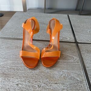 Orange Strappy Women's Sandals